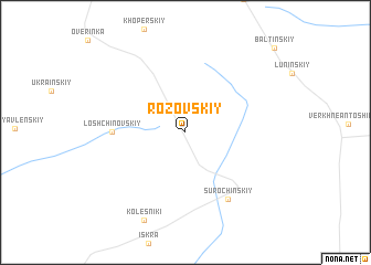 map of Rozovskiy