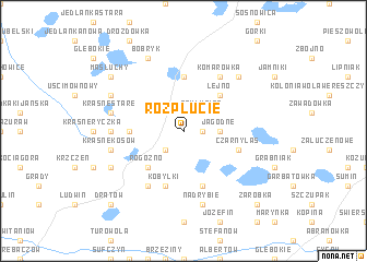 map of Rozpłucie