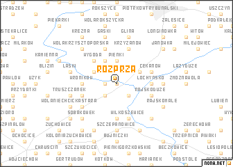 map of Rozprza