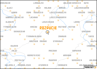 map of Rozpucie