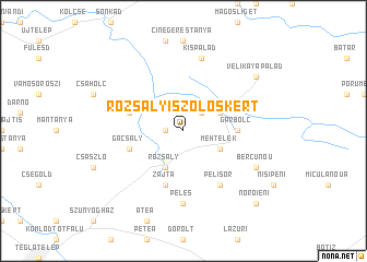 map of Rozsályi Szőlőskert