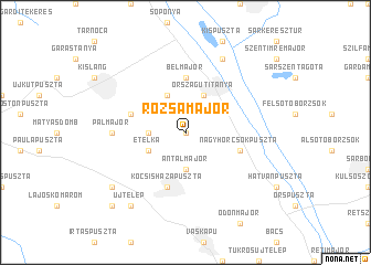 map of Rózsamajor