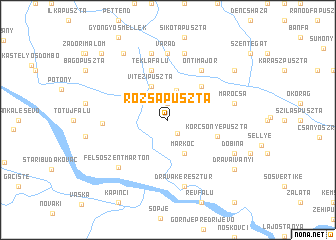 map of Rózsapuszta