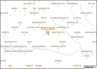 map of Rózsás