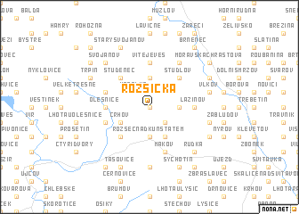 map of Rozsíčka