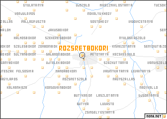 map of Rozsrétbokor I.