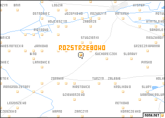 map of Rozstrzębowo
