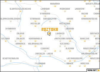 map of Roztoka