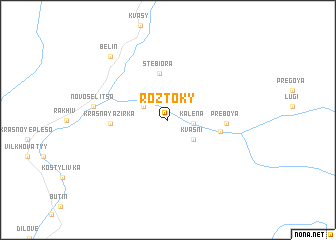 map of Roztoky
