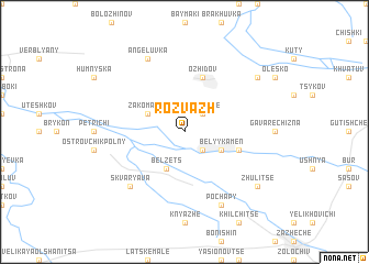 map of Rozvazh