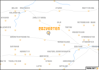 map of Rozvertenʼ