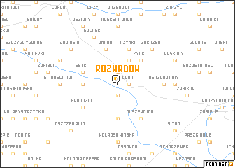 map of Rozwadów