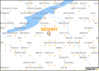 map of Rozwory