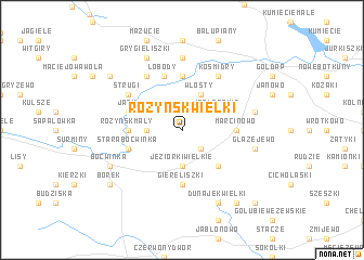 map of Różyńsk Wielki