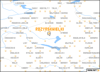 map of Różyńsk Wielki