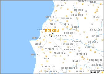 map of Rrikaj