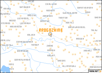 map of Rrogozhinë