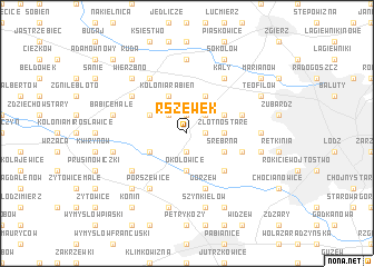 map of Rszewek