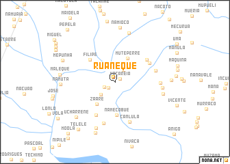 map of Ruaneque