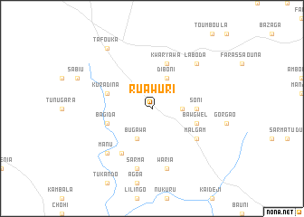 map of Ruawuri