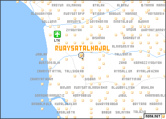 map of Ruʼaysat al Ḩajal