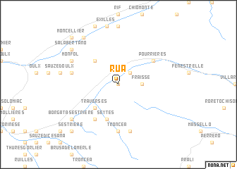 map of Ruà