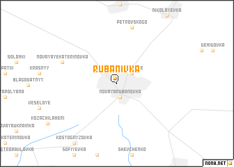 map of Rubanivka