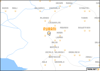 map of Rubāni