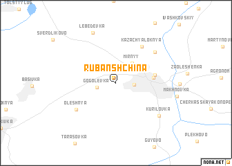 map of Rubanshchina