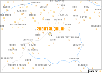 map of Rubāţ al Qal‘ah