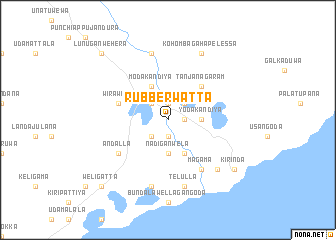 map of Rubberwatta