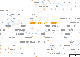 map of Rubécourt-et-Lamécourt