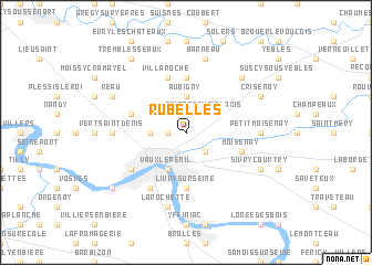 map of Rubelles