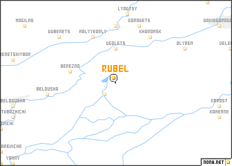map of Rubelʼ