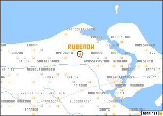 map of Rubenow