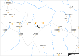 map of Ruben