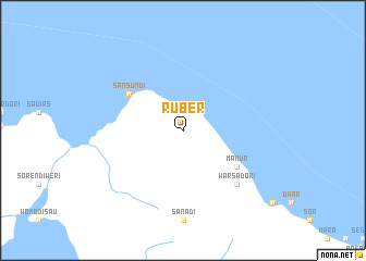 map of Ruber