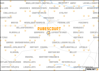 map of Rubescourt