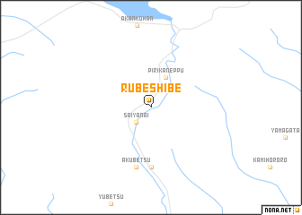 map of Rubeshibe