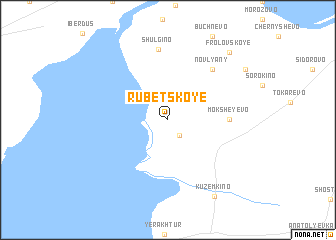 map of Rubetskoye