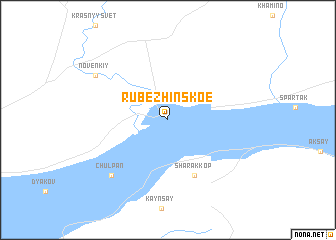 map of Rūbezhīnskoe