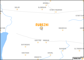 map of Rubezhi
