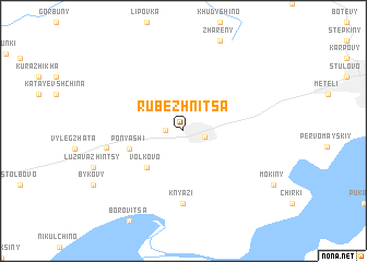 map of Rubezhnitsa