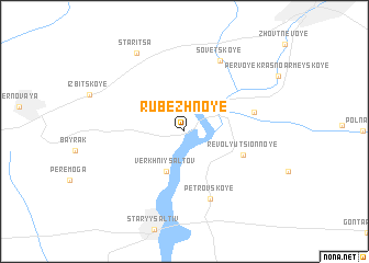 map of Rubezhnoye