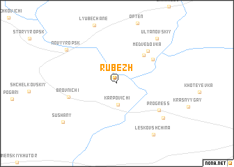 map of Rubezh