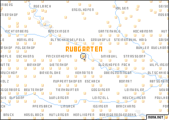 map of Rübgarten