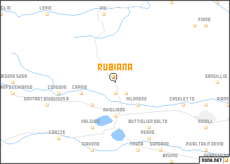 map of Rubiana