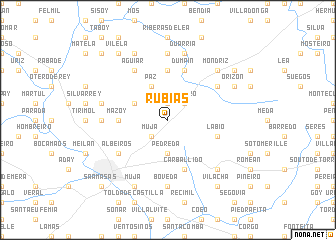 map of Rubiás