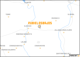 map of Rubielos Bajos