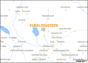 map of Rubielos de Mora